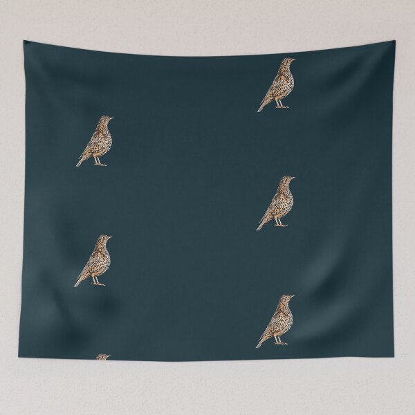 Item preview, Mistle Thrush White Alternate Design  designed and sold by designsasstultd.