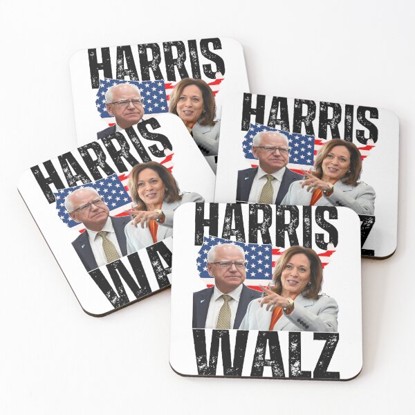 Aperçu de l'œuvre Kamala Harris, Tim Walz, élection présidentielle de 2024 créée et vendue par tigger shop.