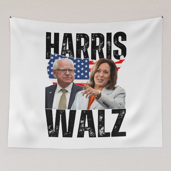 Artikelvorschau, Kamala Harris Tim Walz Präsidentschaftswahl 2024 entworfen und verkauft von tigger shop.