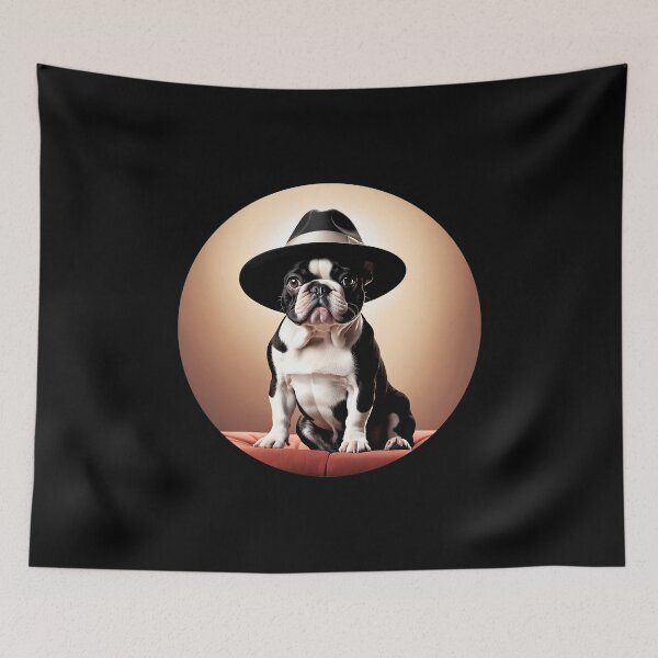 Item preview, Frenchie bulldog looking stylish and elegant designed and sold by Moonde04.