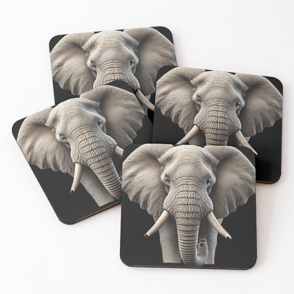 Item preview, Elephant Portrait designed and sold by GlassPenny.