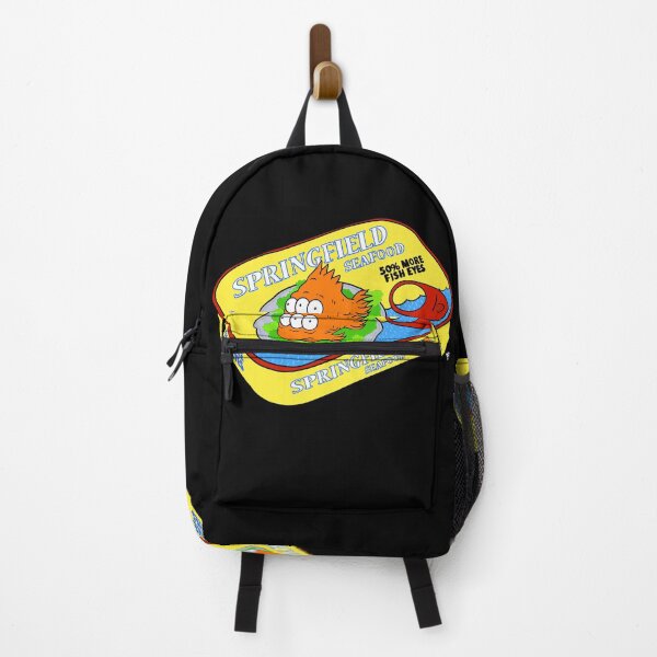 Item preview, Springfield Seafood Tin Fish - Black Background  designed and sold by The Abysmall.