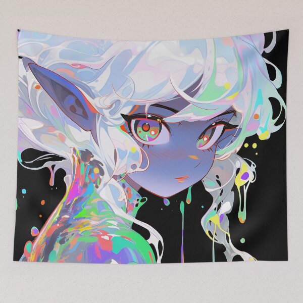 Item preview, Cute Colorful Slime Elf designed and sold by bubblegoth.
