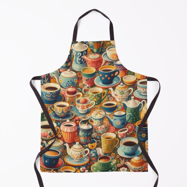 Item preview, Cup Pattern Fabric: Playful Elegance with a Touch of Whimsy designed and sold by Rui Fernandes.