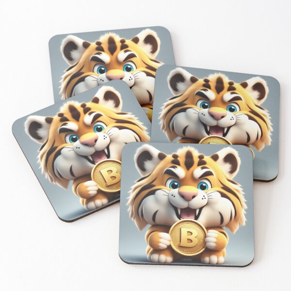 Item preview, Muscular Tiger Holding Gold Coin Cartoon Vector Icon designed and sold by hjian8219.