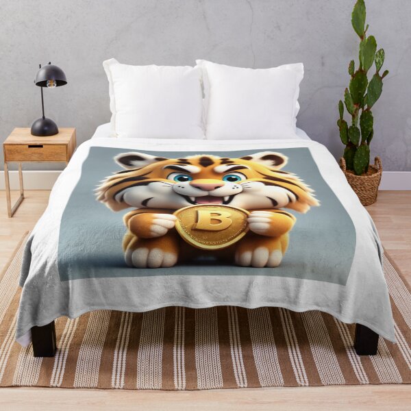 Item preview, Muscular Tiger Holding Gold Coin Cartoon Vector Icon designed and sold by hjian8219.