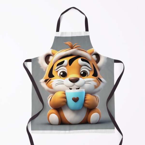 Item preview, Cute Sleepy Tiger Holding Coffee Cartoon Vector Icon designed and sold by hjian8219.