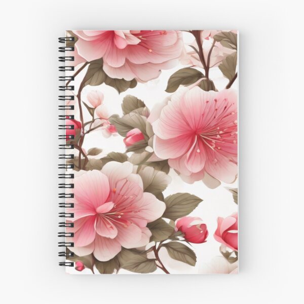 Aperçu de l'œuvre Roses japonaises roses Sakura, motif de feuilles de fleurs. créée et vendue par SuraSu.