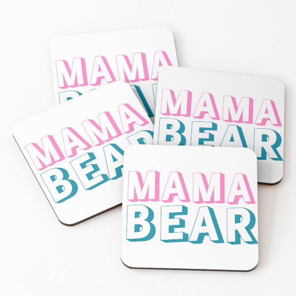 Item preview, Mama Bear Pink and Green Typography designed and sold by adlkh.
