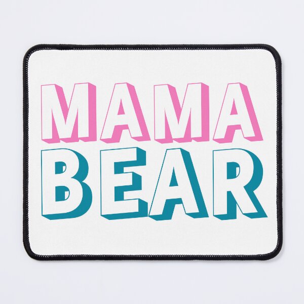 Item preview, Mama Bear Pink and Green Typography designed and sold by adlkh.