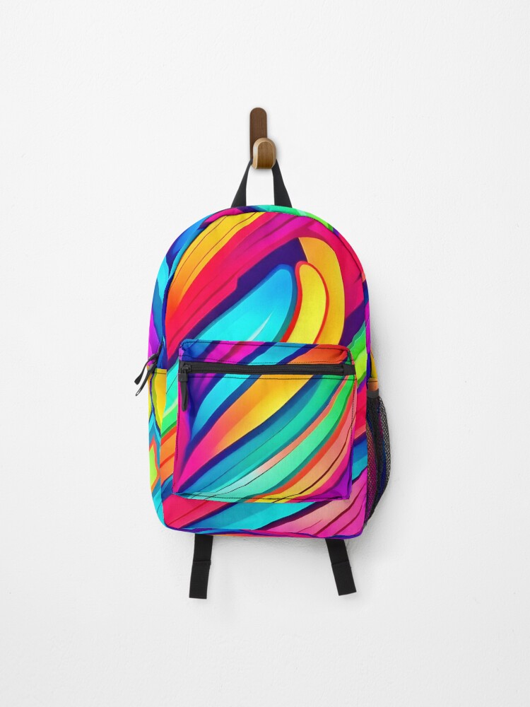 Thumbnail 1 of 3, Backpack, Psychedelic Rainbow Vortex designed and sold by Unique-Design-4.
