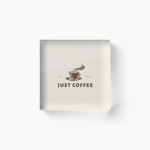 Item preview, It’s Never Just Coffee Shop Logo Design designed and sold by aestheticqueen.