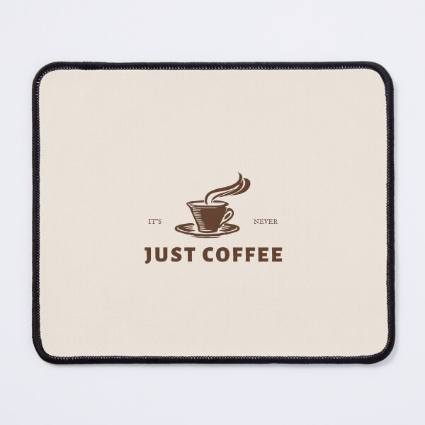 Item preview, It’s Never Just Coffee Shop Logo Design designed and sold by aestheticqueen.