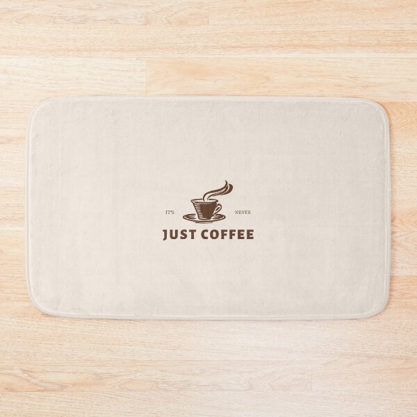 Item preview, It’s Never Just Coffee Shop Logo Design designed and sold by aestheticqueen.