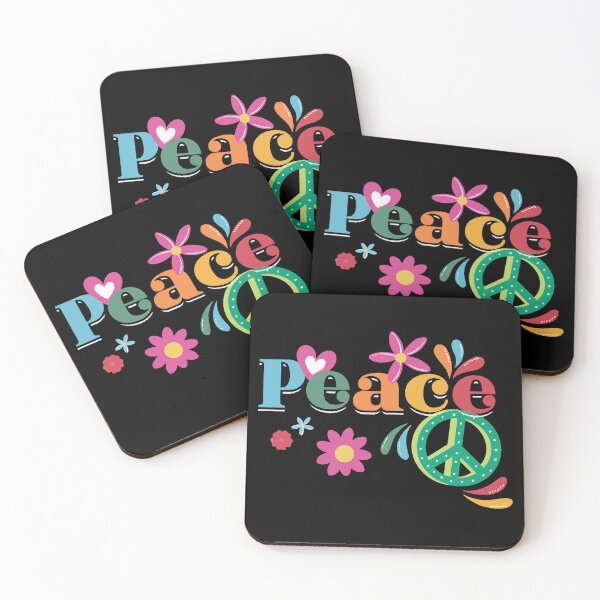 Item preview, Peace Sign And Flowers Global Peace World Peace Day No War designed and sold by farhanhafeez.