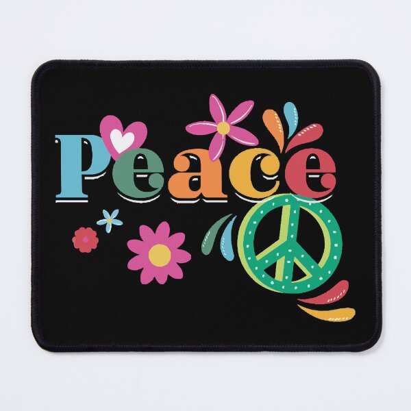 Item preview, Peace Sign And Flowers Global Peace World Peace Day No War designed and sold by farhanhafeez.