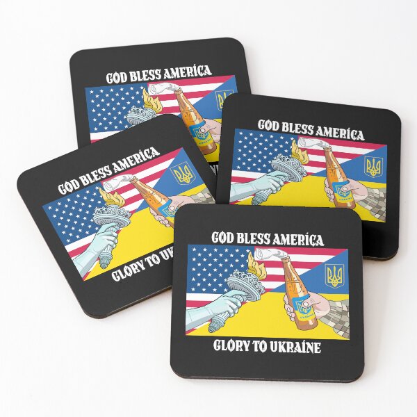 Item preview, God Bless America Glory to Ukraine - US Ukraine Symbols Ukrainian American designed and sold by Aide.