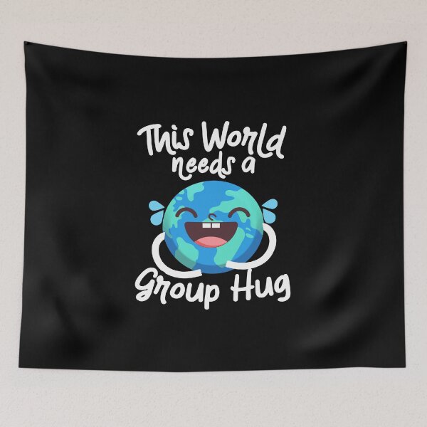 Item preview, This World Needs A Group Hug World Peace Day No War Peaceful designed and sold by farhanhafeez.