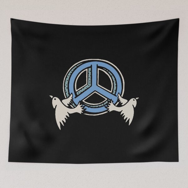 Item preview, Peace Sign Peace Birds Global Peace World Peace Day No War designed and sold by farhanhafeez.