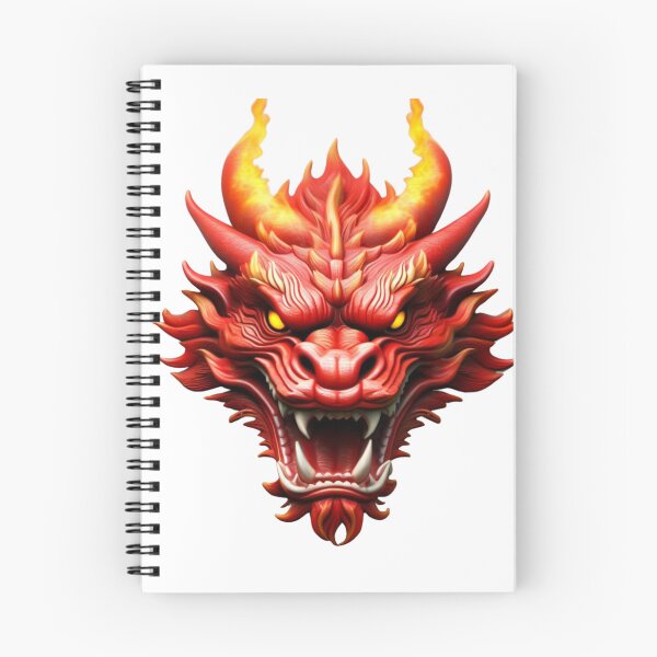 Item preview, Red Chinese Dragon with Flames designed and sold by TeachersCubby.