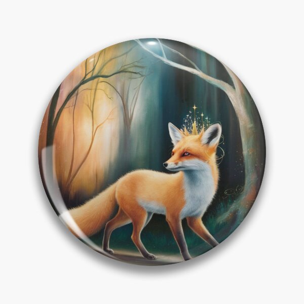 Item preview, Whimsical Fox. Fantasy cute fox, magical forest, enchanting woodland, vintage fox designed and sold by FoxVibes.