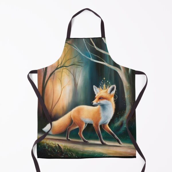 Item preview, Whimsical Fox. Fantasy cute fox, magical forest, enchanting woodland, vintage fox designed and sold by FoxVibes.