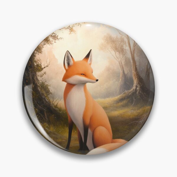 Item preview, Whimsical Fox. Fantasy cute fox, magical forest, enchanting woodland, vintage fox designed and sold by FoxVibes.
