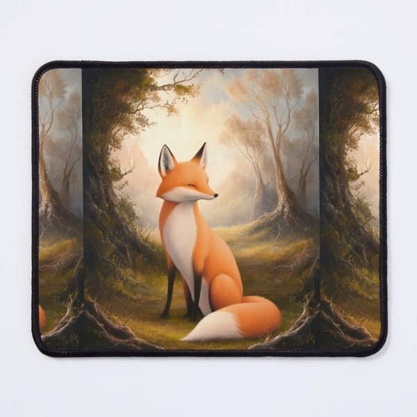 Item preview, Whimsical Fox. Fantasy cute fox, magical forest, enchanting woodland, vintage fox designed and sold by FoxVibes.