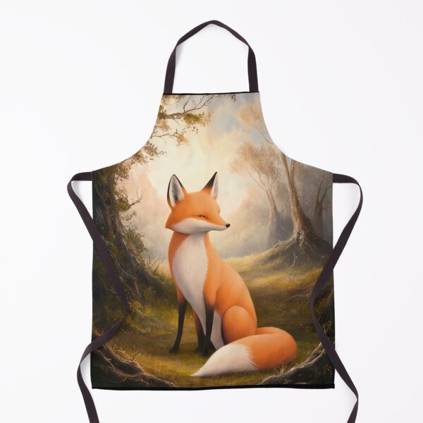 Item preview, Whimsical Fox. Fantasy cute fox, magical forest, enchanting woodland, vintage fox designed and sold by FoxVibes.