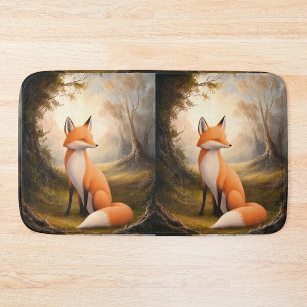 Item preview, Whimsical Fox. Fantasy cute fox, magical forest, enchanting woodland, vintage fox designed and sold by FoxVibes.