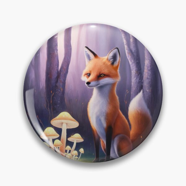 Item preview, Whimsical Fox. Fantasy cute fox, magical forest, enchanting woodland, vintage fox designed and sold by FoxVibes.