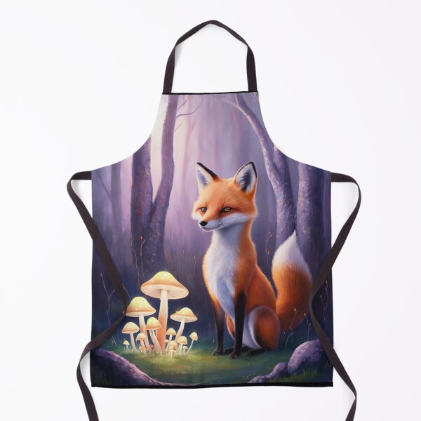 Item preview, Whimsical Fox. Fantasy cute fox, magical forest, enchanting woodland, vintage fox designed and sold by FoxVibes.