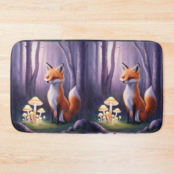 Item preview, Whimsical Fox. Fantasy cute fox, magical forest, enchanting woodland, vintage fox designed and sold by FoxVibes.