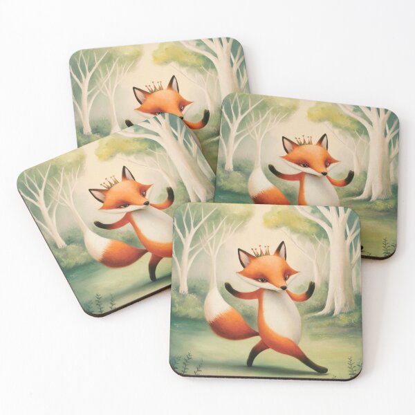 Item preview, Whimsical Fox. Fantasy cute fox, magical forest, enchanting woodland, vintage fox designed and sold by FoxVibes.