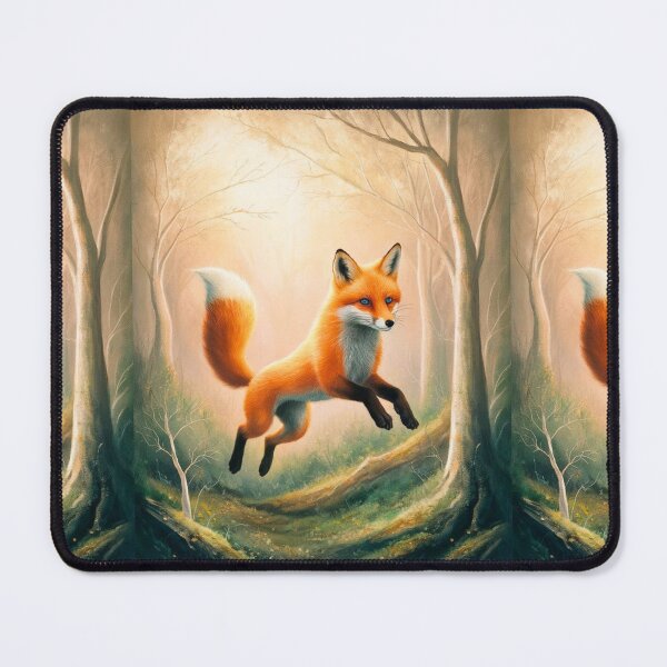 Item preview, Whimsical Fox. Fantasy cute fox, magical forest, enchanting woodland, vintage fox designed and sold by FoxVibes.