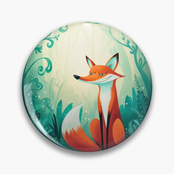 Item preview, Whimsical Fox. Fantasy cute fox, magical forest, enchanting woodland, vintage fox designed and sold by FoxVibes.
