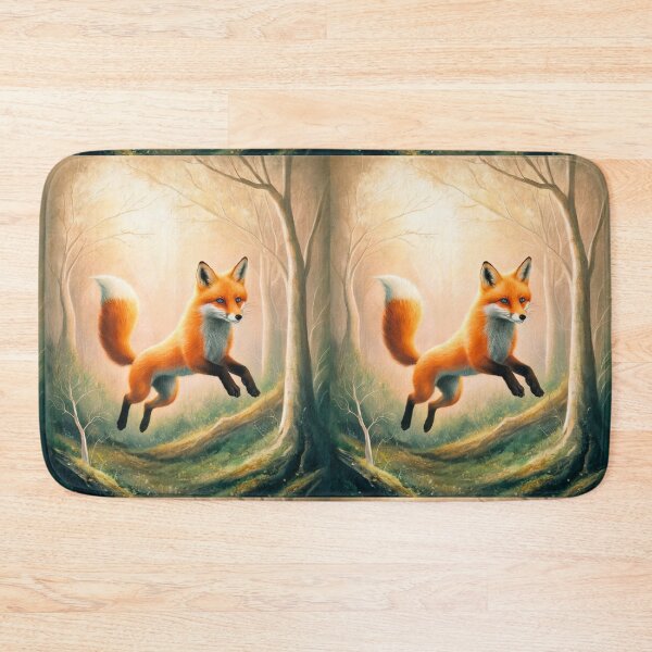 Item preview, Whimsical Fox. Fantasy cute fox, magical forest, enchanting woodland, vintage fox designed and sold by FoxVibes.