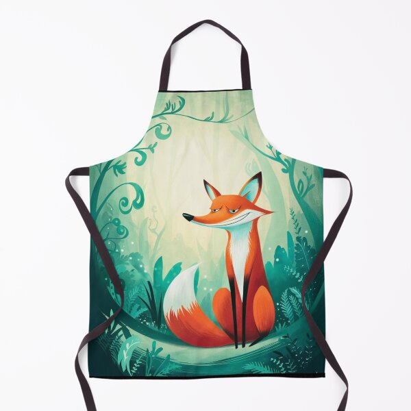 Item preview, Whimsical Fox. Fantasy cute fox, magical forest, enchanting woodland, vintage fox designed and sold by FoxVibes.