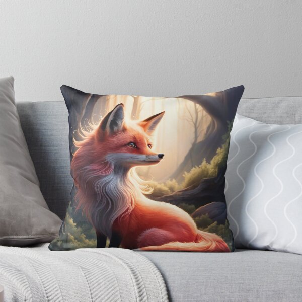 Item preview, Whimsical Fox. Fantasy cute fox, magical forest, enchanting woodland, vintage fox designed and sold by FoxVibes.