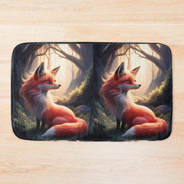Item preview, Whimsical Fox. Fantasy cute fox, magical forest, enchanting woodland, vintage fox designed and sold by FoxVibes.