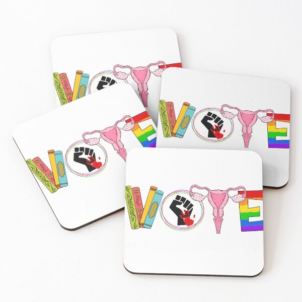 Item preview, Vote - Books, Fist, Ovaries, LGTBQ Sticker designed and sold by Lalabubu  Store.