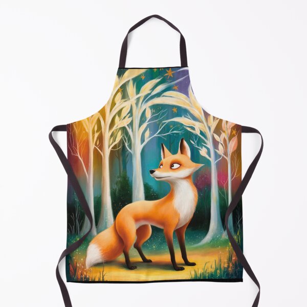 Item preview, Whimsical Fox. Fantasy cute fox, magical forest, enchanting woodland, vintage fox designed and sold by FoxVibes.