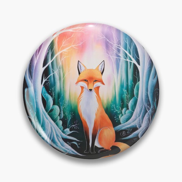 Item preview, Whimsical Fox. Fantasy cute fox, magical forest, enchanting woodland, vintage fox designed and sold by FoxVibes.