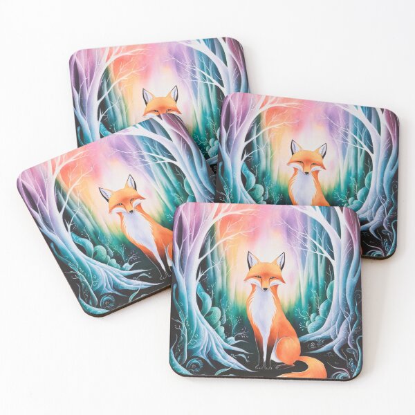 Item preview, Whimsical Fox. Fantasy cute fox, magical forest, enchanting woodland, vintage fox designed and sold by FoxVibes.