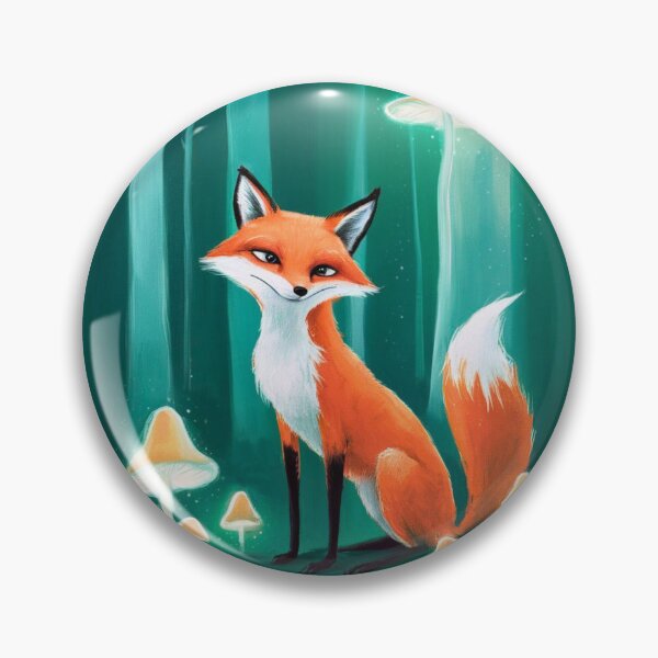 Item preview, Whimsical Fox. Fantasy cute fox, magical forest, enchanting woodland, vintage fox designed and sold by FoxVibes.