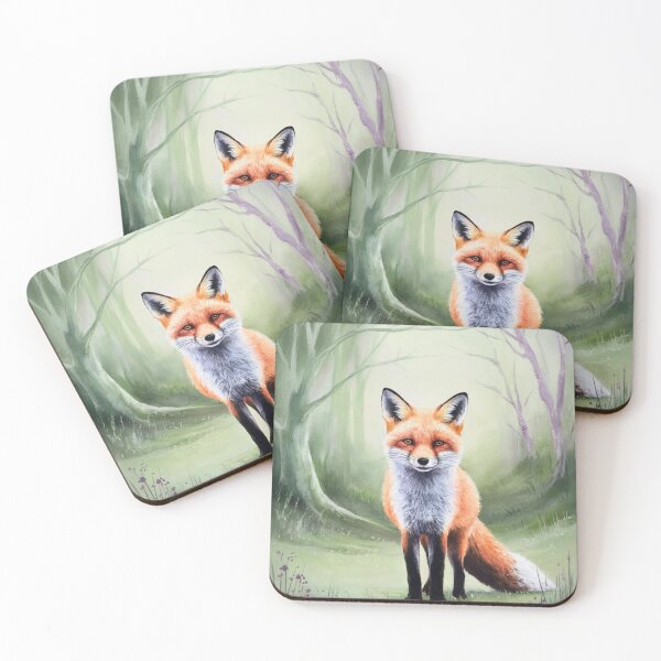 Item preview, Whimsical Fox. Fantasy cute fox, magical forest, enchanting woodland, vintage fox designed and sold by FoxVibes.