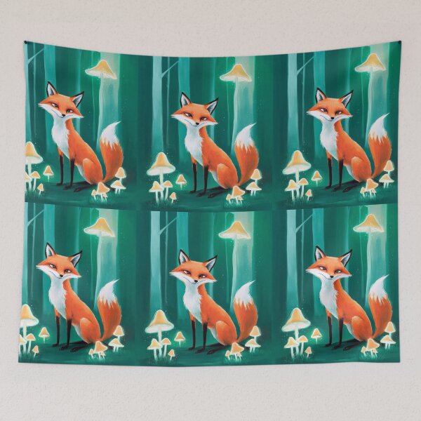 Item preview, Whimsical Fox. Fantasy cute fox, magical forest, enchanting woodland, vintage fox designed and sold by FoxVibes.