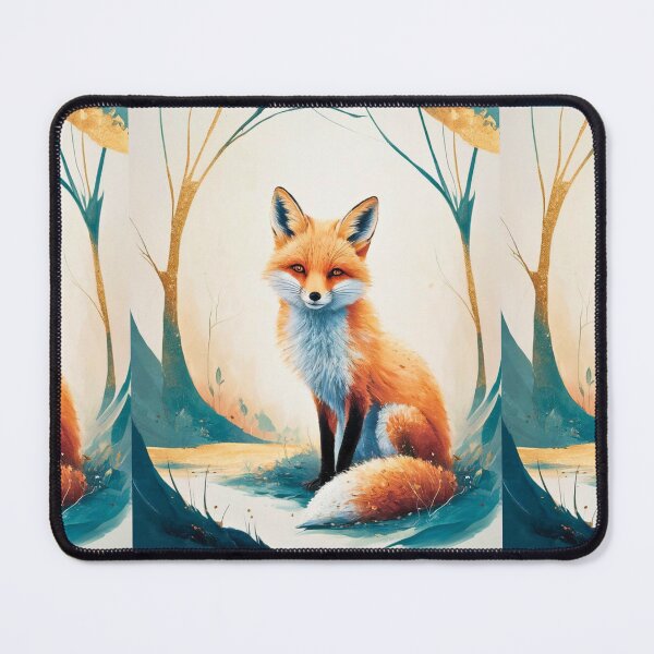 Item preview, Whimsical Fox. Fantasy cute fox, magical forest, enchanting woodland, vintage fox designed and sold by FoxVibes.