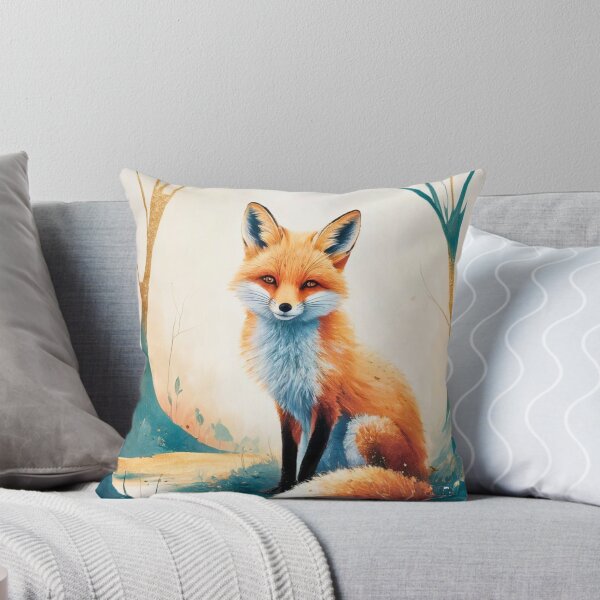 Item preview, Whimsical Fox. Fantasy cute fox, magical forest, enchanting woodland, vintage fox designed and sold by FoxVibes.