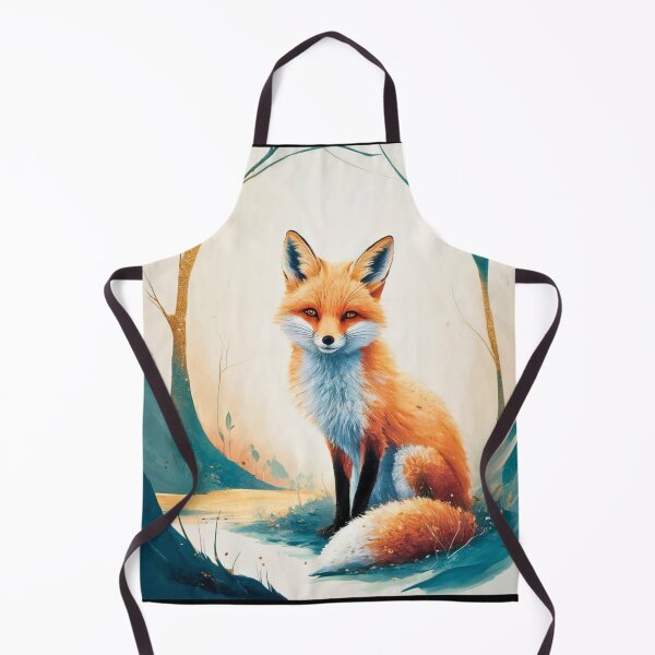 Item preview, Whimsical Fox. Fantasy cute fox, magical forest, enchanting woodland, vintage fox designed and sold by FoxVibes.